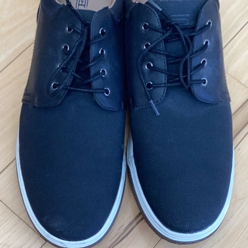 Hawker Rye Thorelle Textured Sneaker Black Brown Stitch Fix. Men’s size 13